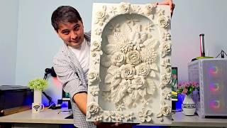 Making a decorative bas relief with RGB lighting for the interior