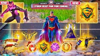 SUPERMAN + STORM BEAST POM POMS vs NEW MEDALLIONS & MYTHICS CHALLENGE (Fortnite Chapter 6 Season 3)