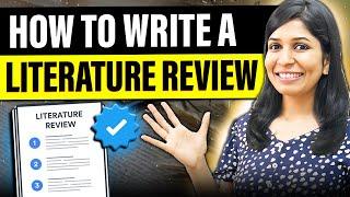 How to write a Literature Review | With AI TOOLS  | Step-by-step explained