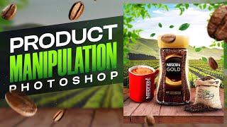 How to create Nescafe product manipulation| Photoshop Tutorial| Product Manipulation