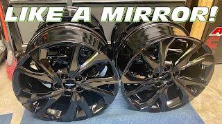 Clear Vision Over Mirror Black Powder Coat