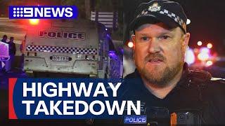 Man arrested on Queensland highway after alleged abduction | 9 News Australia