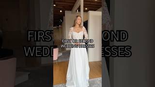 First or second wedding dress? 🩷 #sayyestothedress #bonbonbelle #longsleeveweddingdress #bride