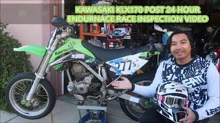 HadesOmega Spec Kawasaki KLX170 Post 24 Hour Endurance Race Inspection Video