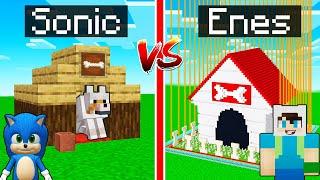 ENES VS BEBEK SONİC EN GÜVENLİ KÖPEK EVİ KAPIŞMASI  Minecraft