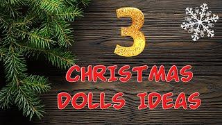 Amazing ideas!DIY Wonderful Christmas DOLLS️Easy and simple!