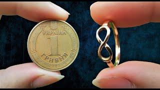 Ring with infinity sign | КОЛЬЦО - Бесконечность из МОНЕТЫ