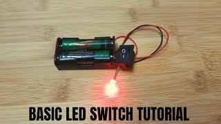 #howtoconnectswitchandLED Basic LED switch tutorial | DIY science projects