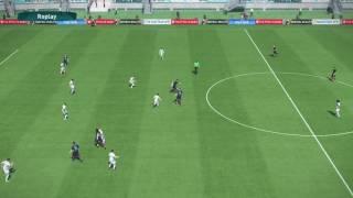 PES 2017 Gameplay Superstar level. Looking at CPU aggression tackling.