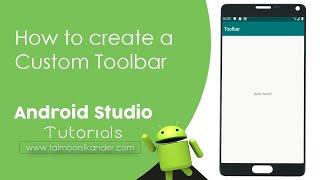 Create a Toolbar in android studio using Material Design - Toolbar Android -  Android Toolbar