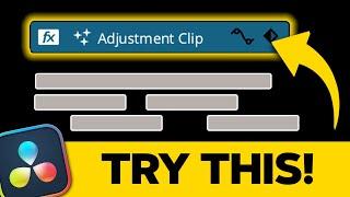 5 (MUST-KNOW) pro tips for using ADJUSTMENT Layers | DaVinci Resolve 19