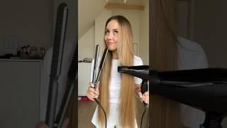 Straightener OR Dryer? #hairstyle #hairtok #hairstyling #longhair #longhairshairstyle #hairtutorial