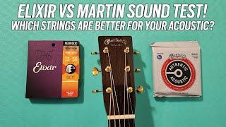 What Are The Best Acoustic Guitar Strings? Elixir versus Martin String Sound Test