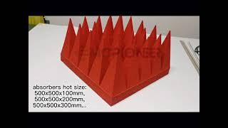 EMCPIONEER Pyramidal absorber used for anechoic chambers