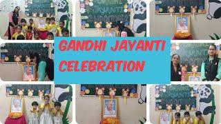 Gandhi jayanti celebration !!! Parth Rising Star Montessori school !!! preschool activity