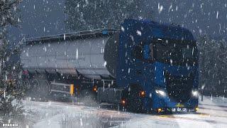 ETS2 Mods 1.53 Frosty Winter Snow Weather Mod V10