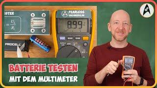 Wie man Batterien (richtig) mit dem Multimeter misst