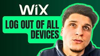 How Can I Log Out Of All Devices On Wix Editor