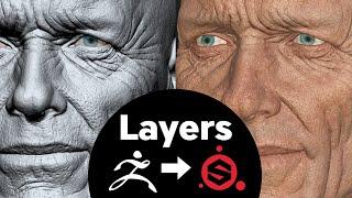 How to Transfer Layers from Zbrush to Substance Painter