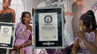 TV3 Mentor Winner, Roselyn Mantey Cries As She Receives Guinness World Record Cert For Makeupathon