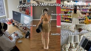 introvert diaries  7AM productive morning routine, sunday reset, healthy habits, studying, adulting