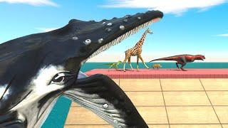 Death Race – Whale Bay & T-Rex Trap | Animal Revolt Battle Simulator