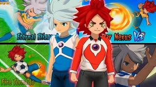 Burn and Gazel (Torch and Gazelle) | All Hissatsu Techniques | Inazuma eleven Games