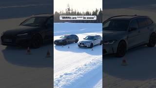 BMW vs Audi in the SNOW