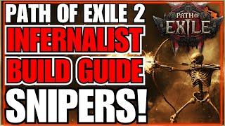 POE2 Skeleton SNIPER Army Endgame Build Guide... Infernalist / SRS / Enfeeble  / Hellhound / Shock!!