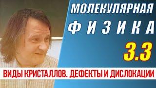 3.3 Виды кристаллов. Дефекты и дислокации. Теплоёмкость