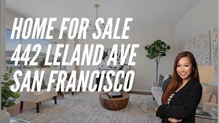 San Francisco Home for Sale - 442 Leland Ave, modern tri-level large home with spectacular views!