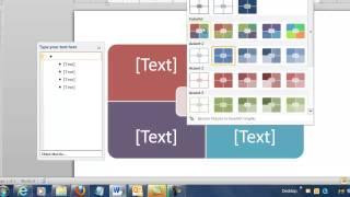 Microsoft Word 2010 - The Basics - Create a Company Diagram with Smart Art Matrix