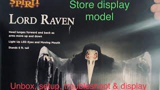 Lord Raven Store display model with troubleshooting.