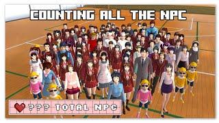 Counting the total number of NPC in Sakura School Simulator | Count with me 