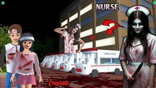 NURSE Zombie Doctor Haunted YUTA & MIO  | SAKURA School Simulator Horror Drama 