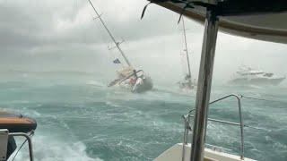 Spain storm surge destroys ships in Formentera! Extreme weather causes chaos across multiple cities