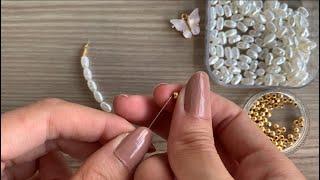 Yaz Geldii!! Kelebekli Kolye Yapımı | İnci Boncuklarla Kolye | Butterfly Necklace DIY