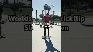 Guinness World Records wasn’t ready for this #worldrecord #kickflip #guinnessworldrecords #fast