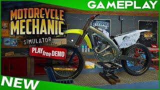 FIRST LOOK Motorcycle Mechanic Simulator 2021 Prologue in 4K UHD (No Commentary)