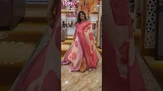 Tusser cotton silkonly at 1599/- Reshim yeola paithani booking 9209803077#saree #fashion #ootd
