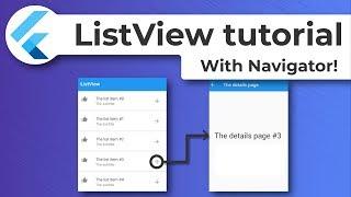 ListView with Navigator | Flutter Tutorials