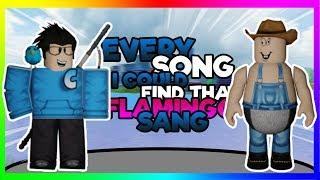 every song i could find that flamingo sang (ROBLOX MUSIC CODES)