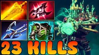 23 Kills Wraith King Dota 2 Safelane Carry Build Guide Pro Gameplay 7.37 Meta