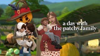 a day in the life of the patchy family | cottage living | the sims 4