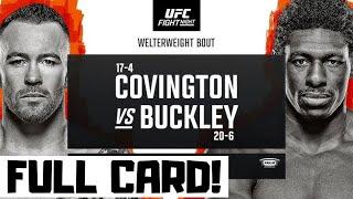 UFC Fight Night Covington vs Buckley Predictions & Full Card Breakdown - UFC Tampa Betting