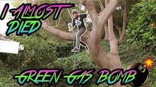 GREEN GAS CAN EXPLOSION! I ALMOST DIED! AWESOME EXPERIMENT!