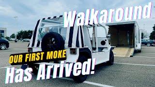 Our First Moke Has Arrived! - All-Electric Moke Walkaround | Friendly Moke America Detroit