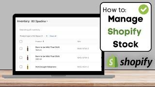 How To Add Stock on Shopify - Manage Stock Shopify Store | Quick Guide