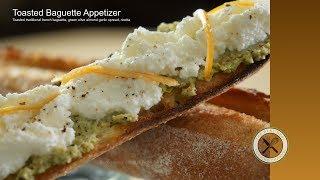 Toasted Baguette, Green Olive Garlic & Ricotta – Bruno Albouze