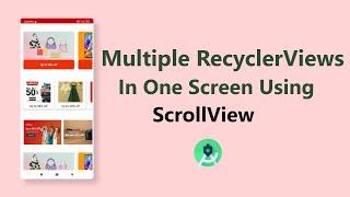 Multiple RecyclerViews in One Screen Using ScrollView | Android Studio Tutorial 2021